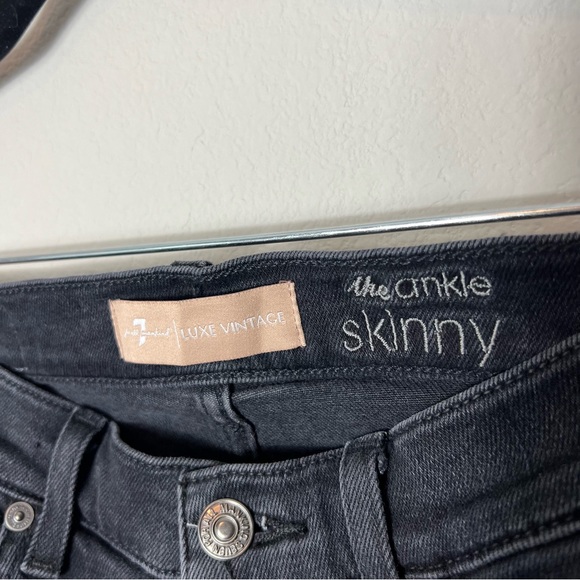 7 For All Mankind Luxe Vintage mid-rise ankle skinny - Picture 2 of 7